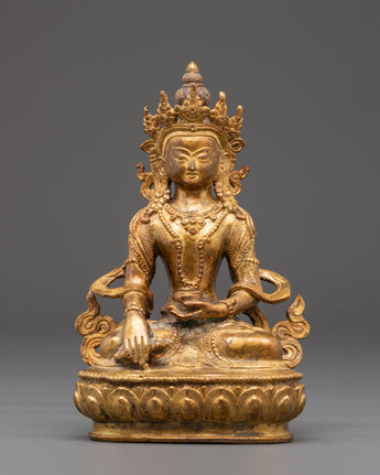 Copper Akshobhya Buddha Statue