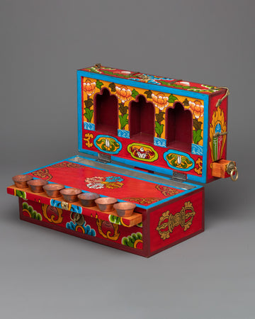 Travelling Altar Box | Buddhist Ritual Objects | Portable Meditation Box