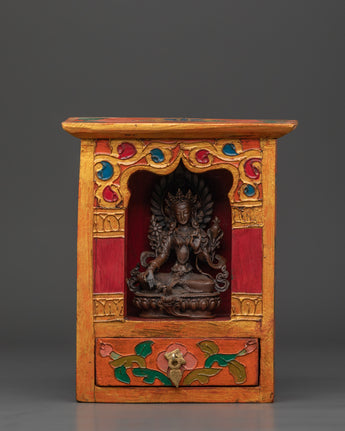 Handcrafted Green Tara Altar Box
