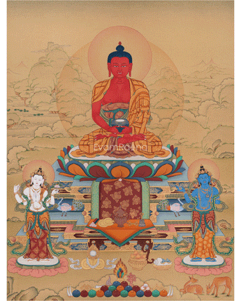 Red Buddha Amitabha Thangka