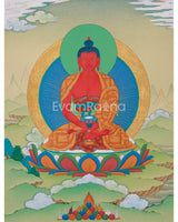 Small Red Amitabha Buddha Thangka
