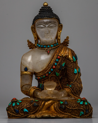Amitabha Buddha Statue Crystal