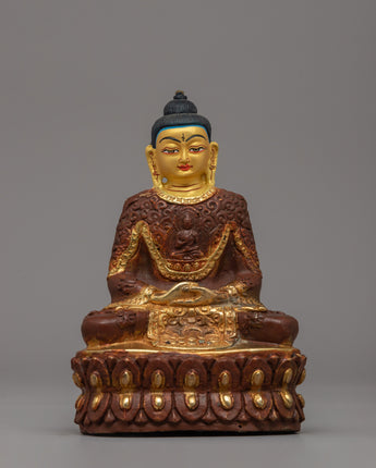 Gold-plated Pure Land Amitabha Buddha Statue