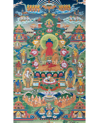 Buddha Amitabha Pureland Thangka