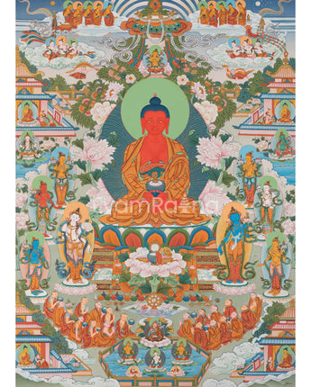 Buddha Amitabha Pureland Thangka