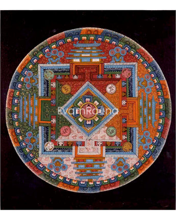 Amitayus Buddha Mandala Thangka