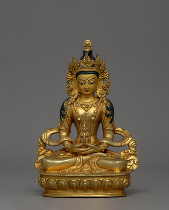 Gold-Plated Amitayus Buddha Statue