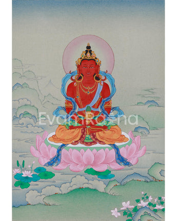 red-amitayus-buddha-thangka