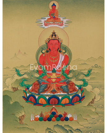 Amitayus & Amitabha Buddha Painting