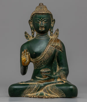 Handcrafted Amoghasiddhi Buddha Statue