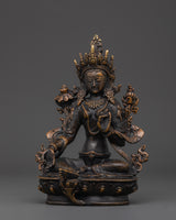 Antique finishing green tara