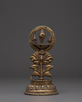 Brass Eternal Flame Auspicious Symbol
