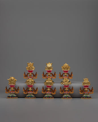 Buddhist Eight Auspicious Symbols Set