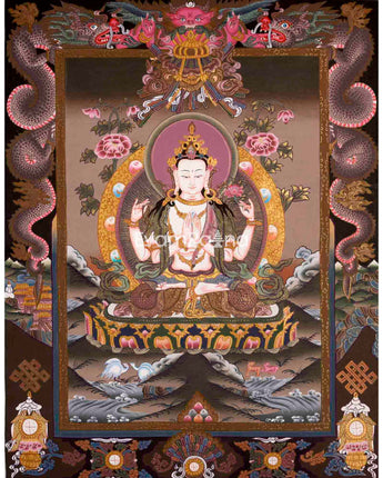 Avalokitesvara Chenrrsig Thangka