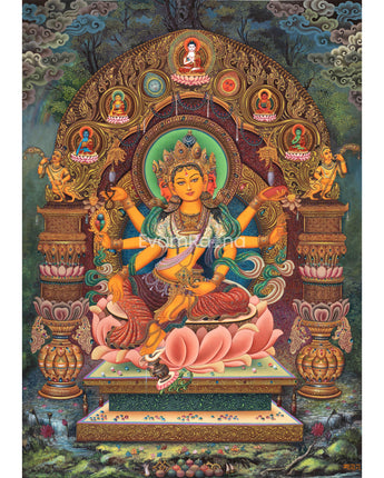 Embrace the Graceful Bashundhara Canvas Print to Elevate Your Home Decor