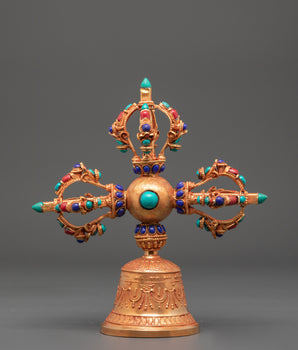 Gold Plated Bell for Ritual Ceremonies