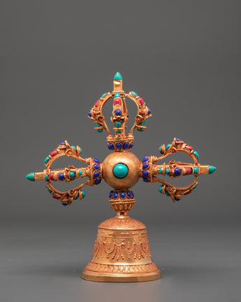 Gold Plated Bell for Ritual Ceremonies