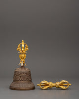Handcrafted Meditation Bell and Vajra Set