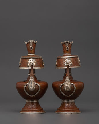 Tibetan Oxidized Copper Bhumba Set