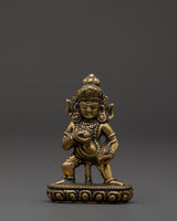 Tibetan Black Dzambhala Statue