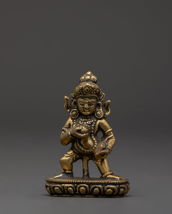 Tibetan Black Dzambhala Statue