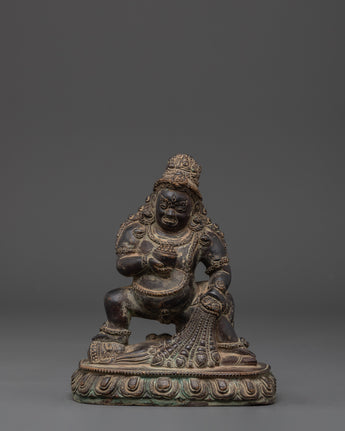 Sacred Black Dzambhala Statue