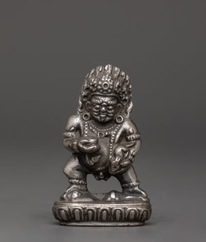 Iron Black Dzambhala statue