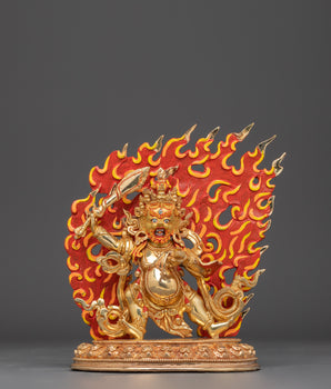 tibetan-black-manjushri-statue