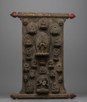 Avalokiteshvara Wood Wall Hanging Art