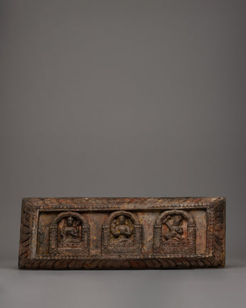 Buddhist Deity Wall Sculpture Panel