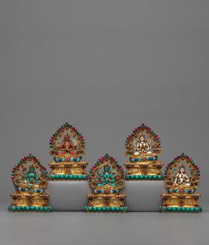 Five Bodhisattva Set Statue