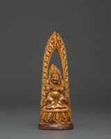 Wrathful Deity Bone Carving