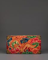 Tibetan Wooden Box with Dragon Art