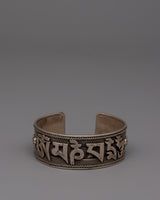 silver bracelet with copper
