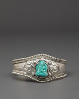 Turquoise Buddha Cuff Bracelet