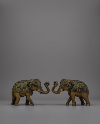 Brass Elephant Figurines