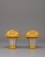 Handcrafted Brocade Stick Cap
