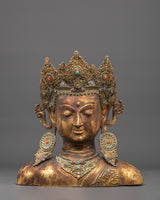 Handcrafted Gold Plated Buddha Head