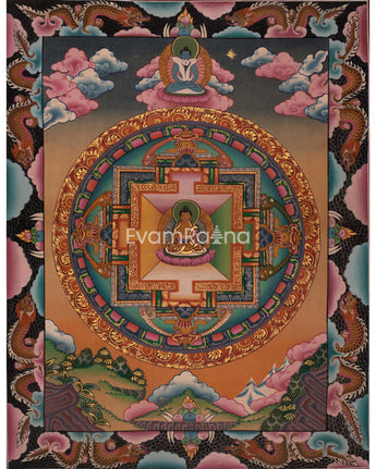 Vintage Buddha Mandala