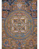 Buddha Mandala With Gold and Silver