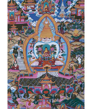 Buddhist Stupa Thangka Painting