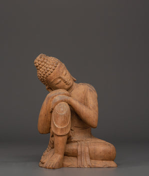 Handcrafted Wooden Buddha Statue