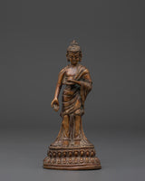 Handcrafted Copper Standing Buddha statue