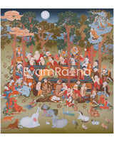 Buddha's Mahaparanirvana Thangka