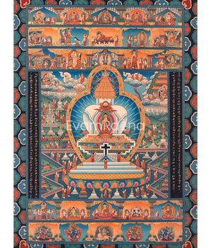 Buddhist Stupa Thangka