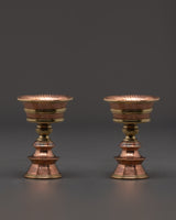 Tibetan Prayer Lamp Set
