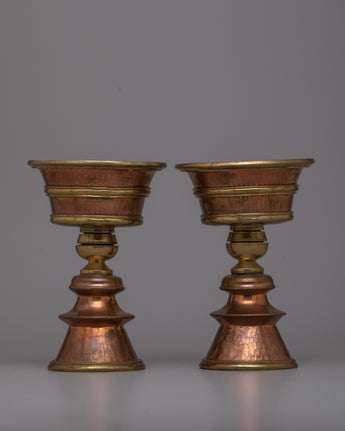Butter Lamp Tibetan Set