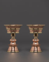 Brass Border Butter Lamp