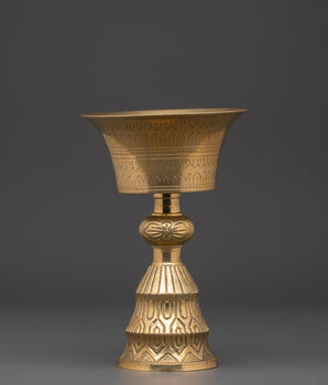 Himalayan Buddhist Butter Lamp | Sacred light Offering Tool