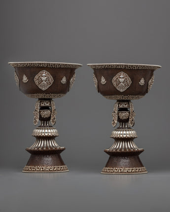 Buddhist Offering Butter Lamp Set